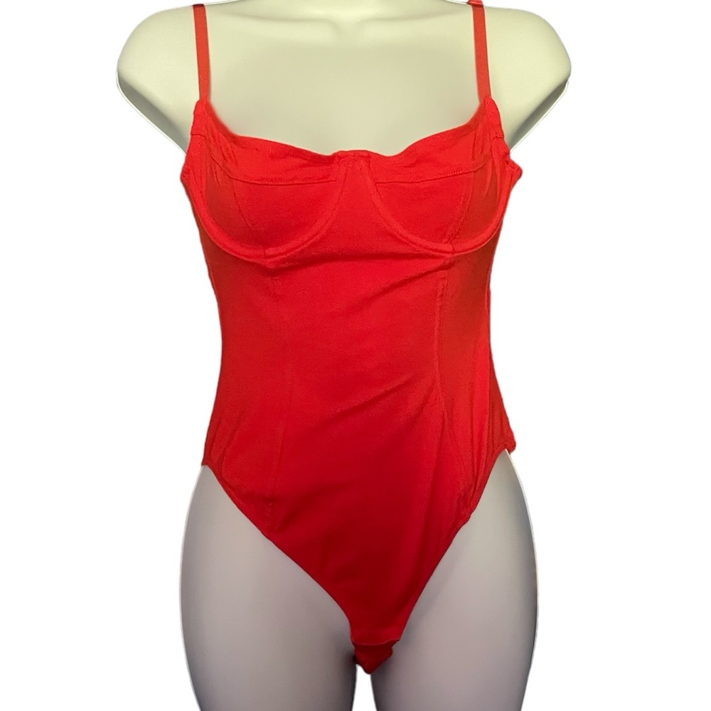 Rare American Apparel Red Bodysuit